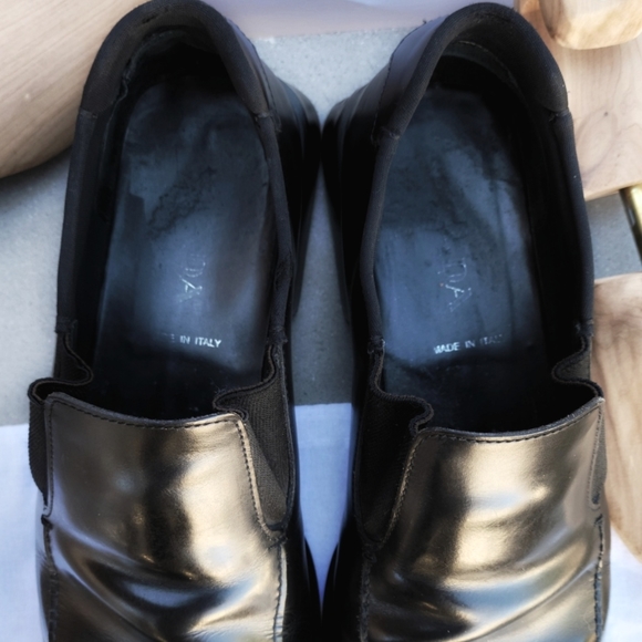 Prada Men's Shoes 12 black slip on Loafers - Picture 12 of 13